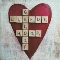Geloof, hoop en liefde: scrabble