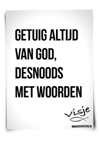 Getuigen Visje-poster