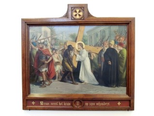 Jezus neemt het kruis op zijn schouders