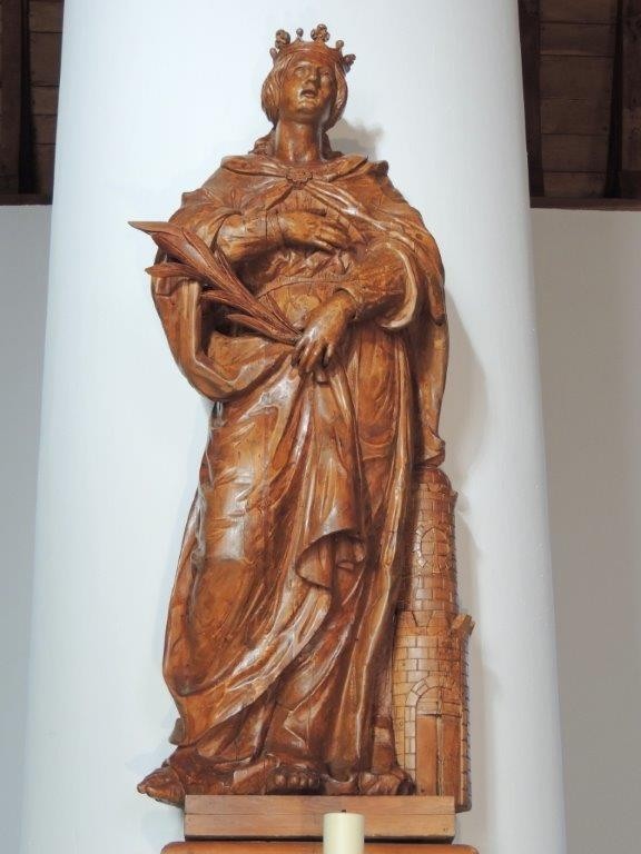 Beeld H. Barbara Willibrorduskerk Diessen