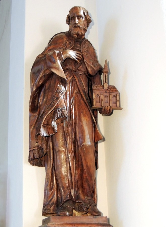 Beeld H. Willibrordus in Willibrorduskerk in Diessen