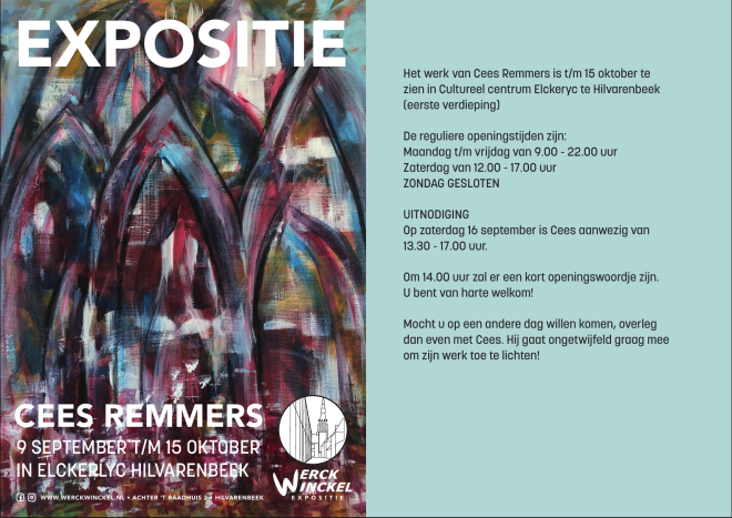 Uitnodiging expositie Cees Remmers